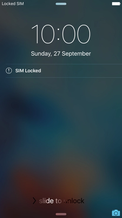 Slide your finger right on the screen.