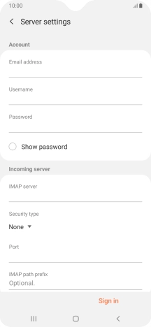 Press the field below 