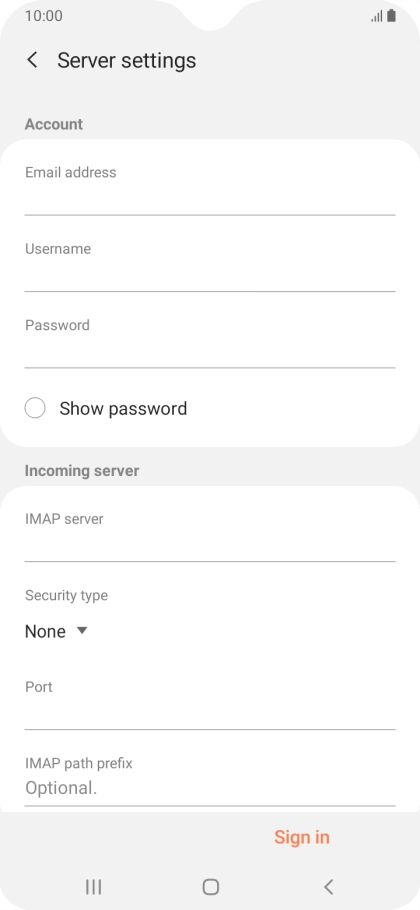 Press the field below 
