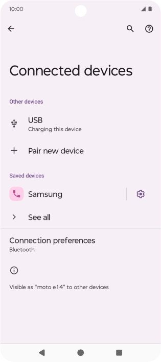 Press the Home key to return to the home screen.
