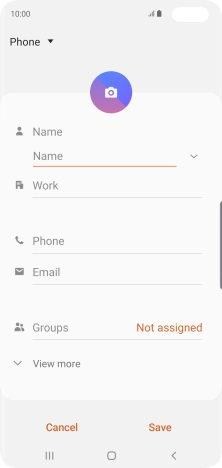 Press the address book drop down list. Press the address book drop down list.