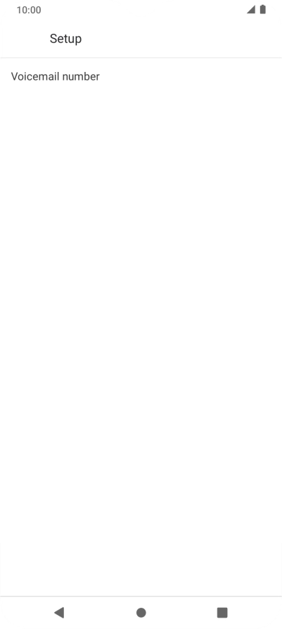 Press Voicemail number.