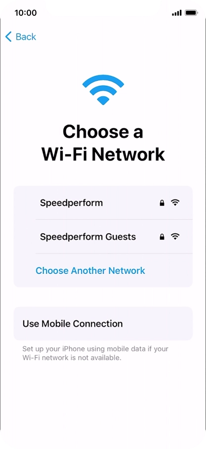 Press the required Wi-Fi network.