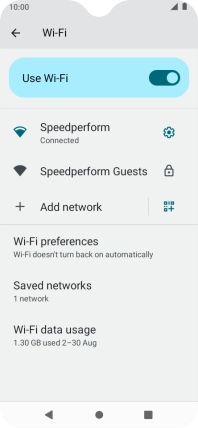 Press the Home key to return to the home screen.