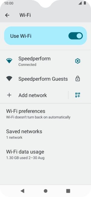 Press the Home key to return to the home screen.