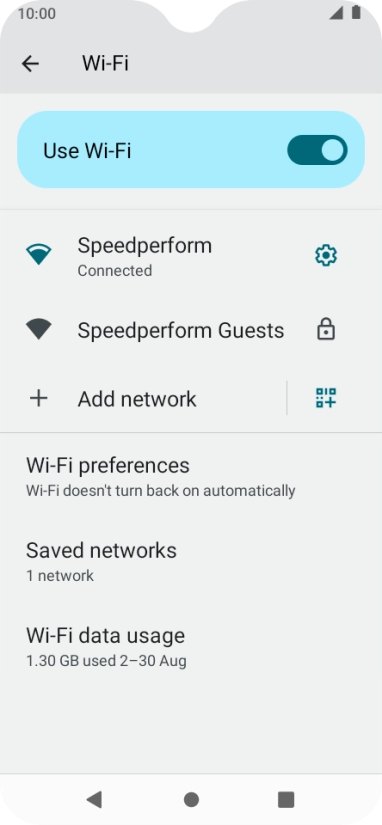 Press the Home key to return to the home screen.