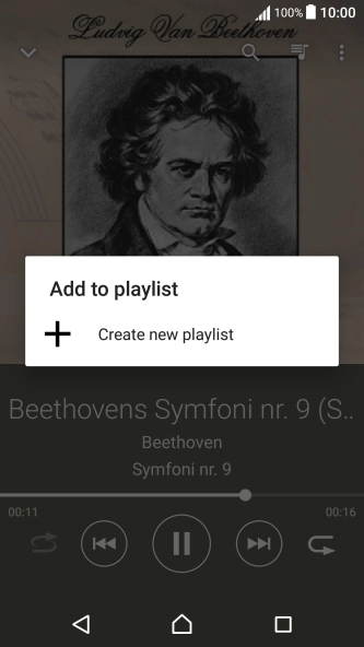 Press Create new playlist.