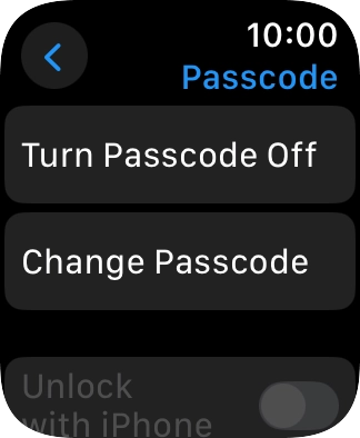 Press Turn Passcode Off and key in the current lock code. Press Turn Passcode Off and key in the current lock code.