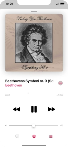 Press arrow right to go to the next audio file.