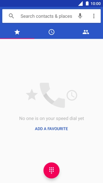 Press the menu icon.