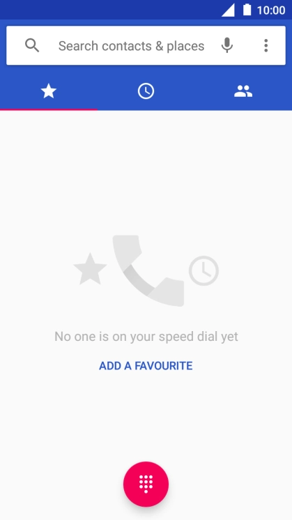Press the menu icon.