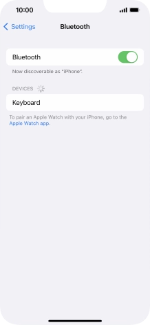 Press the required Bluetooth device and follow the instructions on the screen to pair the device with your phone.