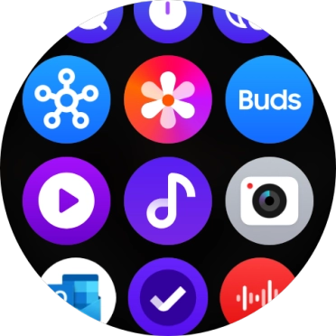 Press the music player icon.