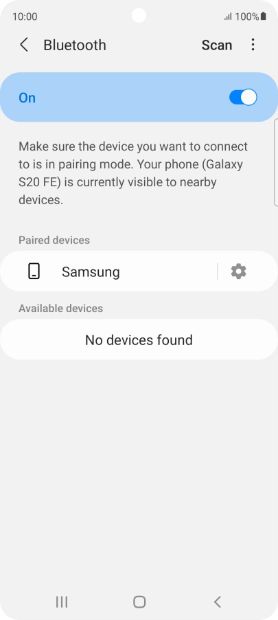 Press the Home key to return to the home screen.