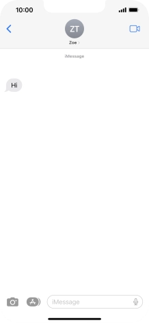 Slide your finger upwards starting from the bottom of the screen to return to the home screen.
