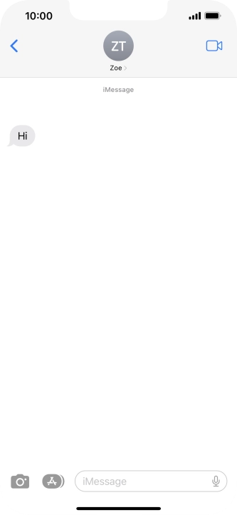 Slide your finger upwards starting from the bottom of the screen to return to the home screen.
