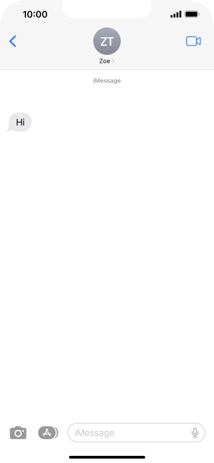 Slide your finger upwards starting from the bottom of the screen to return to the home screen.