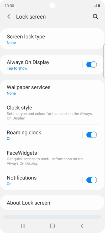 Press the Home key to return to the home screen.