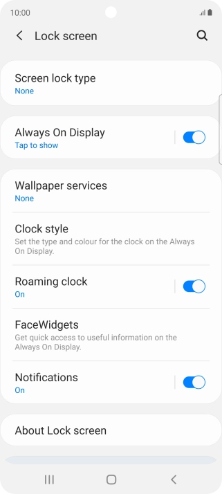 Press the Home key to return to the home screen.