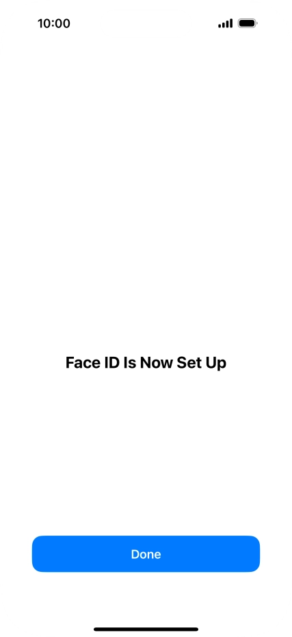 Press Done. If you haven't previously selected a phone lock code, key in a code of your own choice twice.