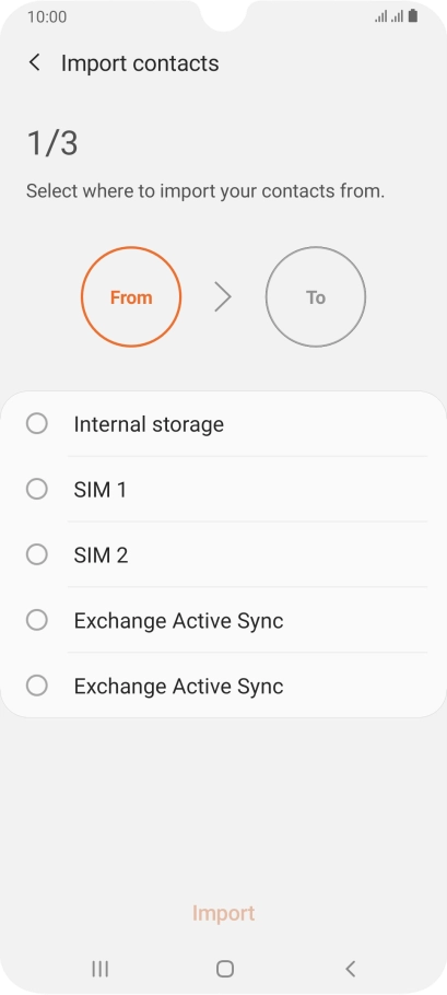 Press the name of the SIM.