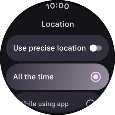 Follow the instructions on the screen to select the required settings and turn the function on or off.