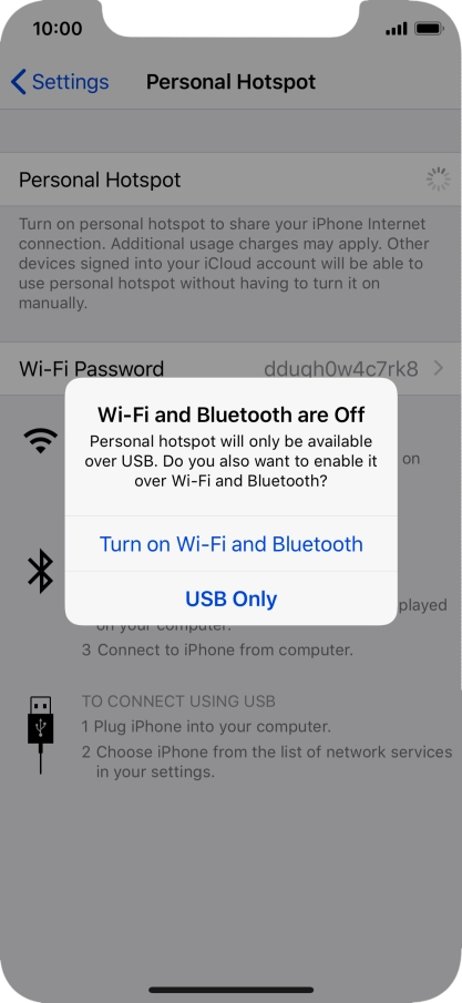 If Wi-Fi is turned off, press Turn on Wi-Fi and Bluetooth.