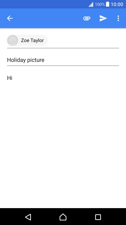 Press the attachment icon. Press the attachment icon.