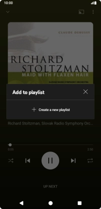 Press Create a new playlist.
