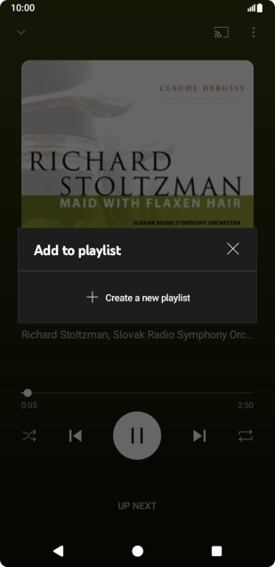 Press Create a new playlist.