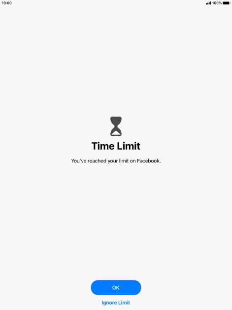 Press Ignore Limit.