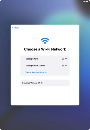 Press the required Wi-Fi network. Press the required Wi-Fi network.