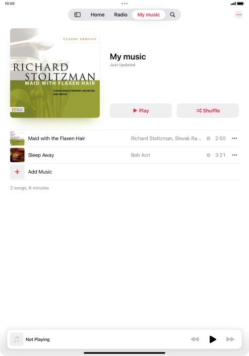 Go to the required category or playlist and press the required audio file. Go to the required category or playlist and press the required audio file.