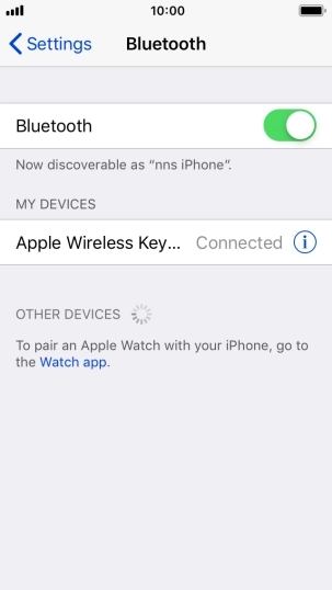 Press the Home key to return to the home screen.