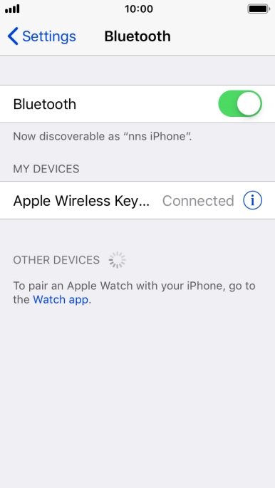 Press the Home key to return to the home screen.