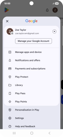 Press Manage apps and device.