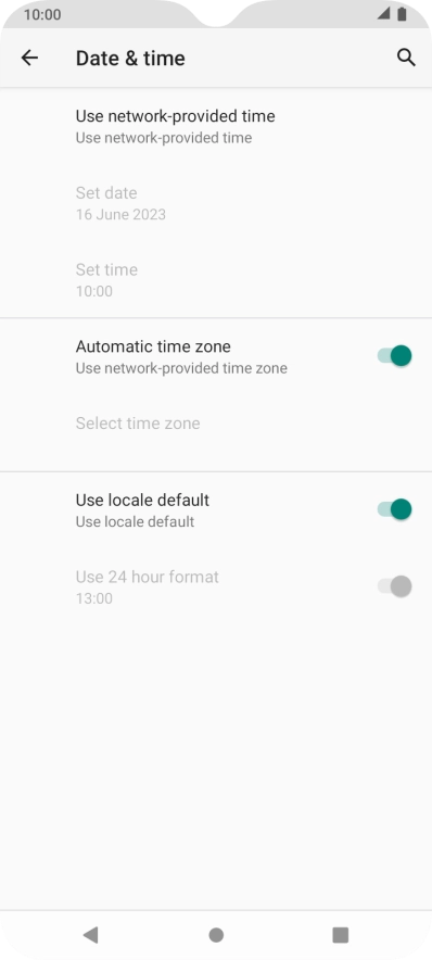 Press the Home key to return to the home screen.