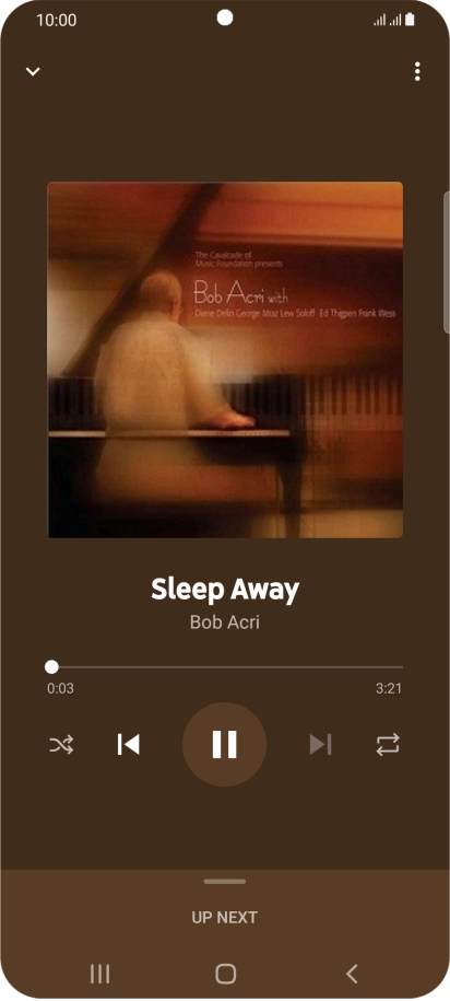 Press arrow right to go to the next audio file.