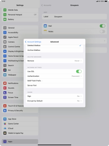 Press Authentication.