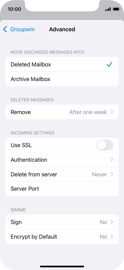Press Authentication.