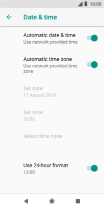 Press the Home key to return to the home screen.