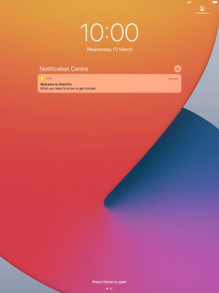 Press the required notification and follow the instructions on the screen to use the selected function.