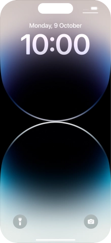 Slide your finger upwards starting from the bottom of the screen.