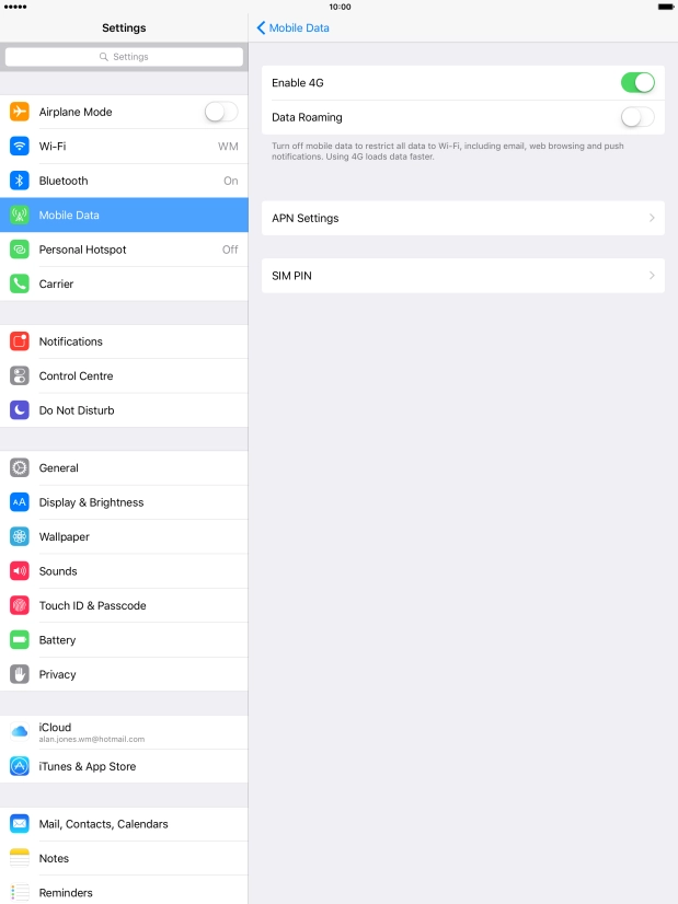 Press the Home key to return to the home screen.