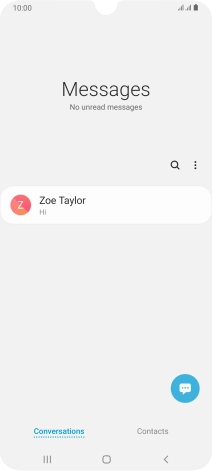 Press the new message icon.
