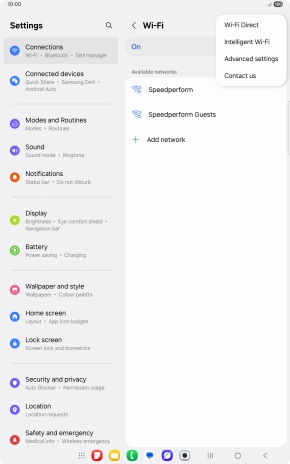 Press Intelligent Wi-Fi.