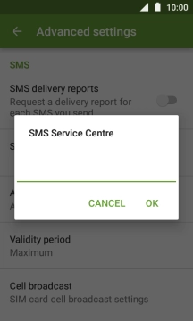 Key in +61415011501 and press OK.