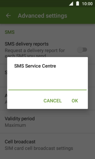 Key in +61415011501 and press OK.