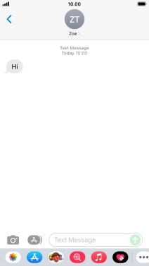 Press the Home key to return to the home screen.