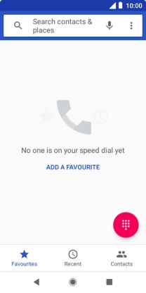 Press the menu icon.